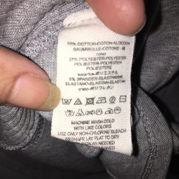 Free People Looking Back lace up top Size XS| Grey | NWOT - Picture 9 of 9